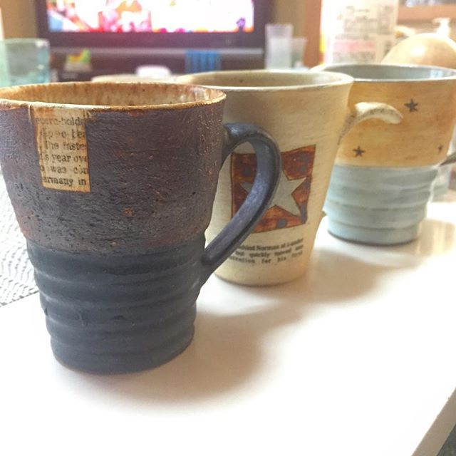 数年前に買って気に入ってた作家さんのカップを再びゲット #益子陶器市 #conceptif